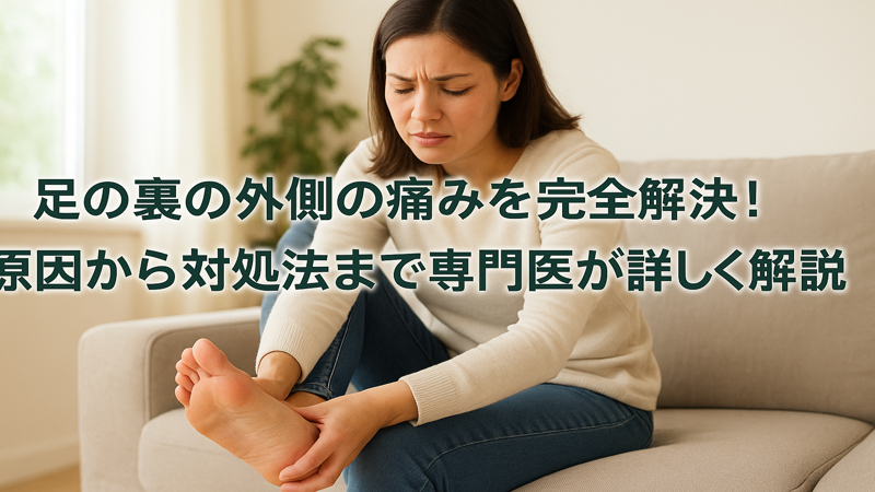 足の裏の外側の痛みを完全解決！原因から対処法まで専門医が詳しく解説