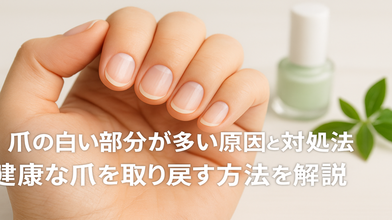 爪の白い部分が多い原因と対処法｜健康な爪を取り戻す方法を解説
