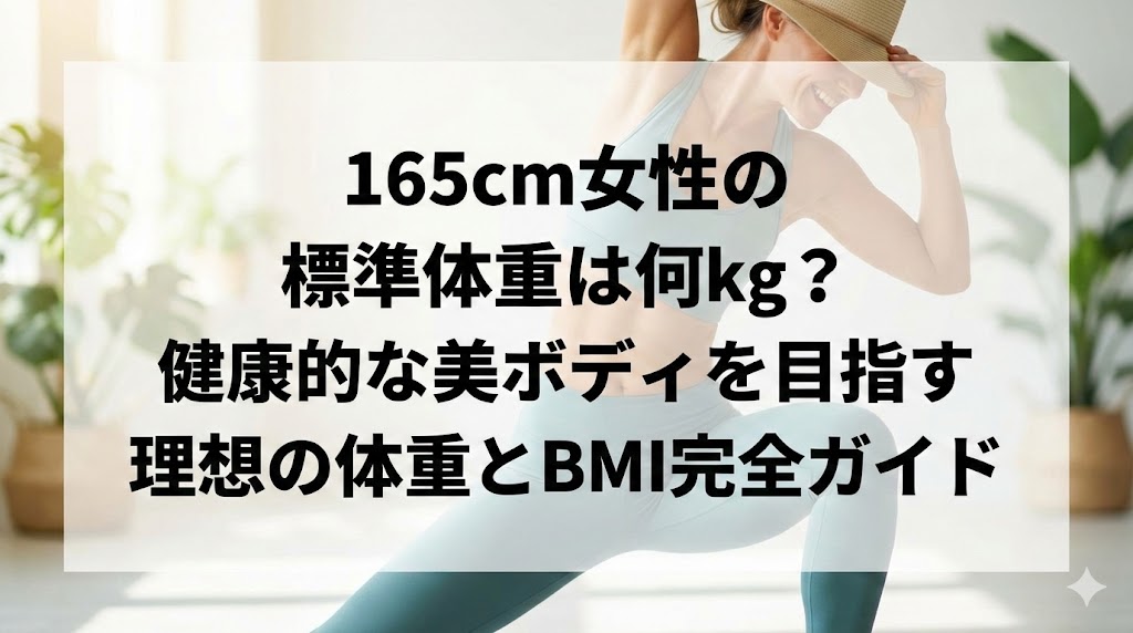 165cm女性の標準体重は何kg?健康的な美ボディを目指す理想の体重とBMI完全ガイド
