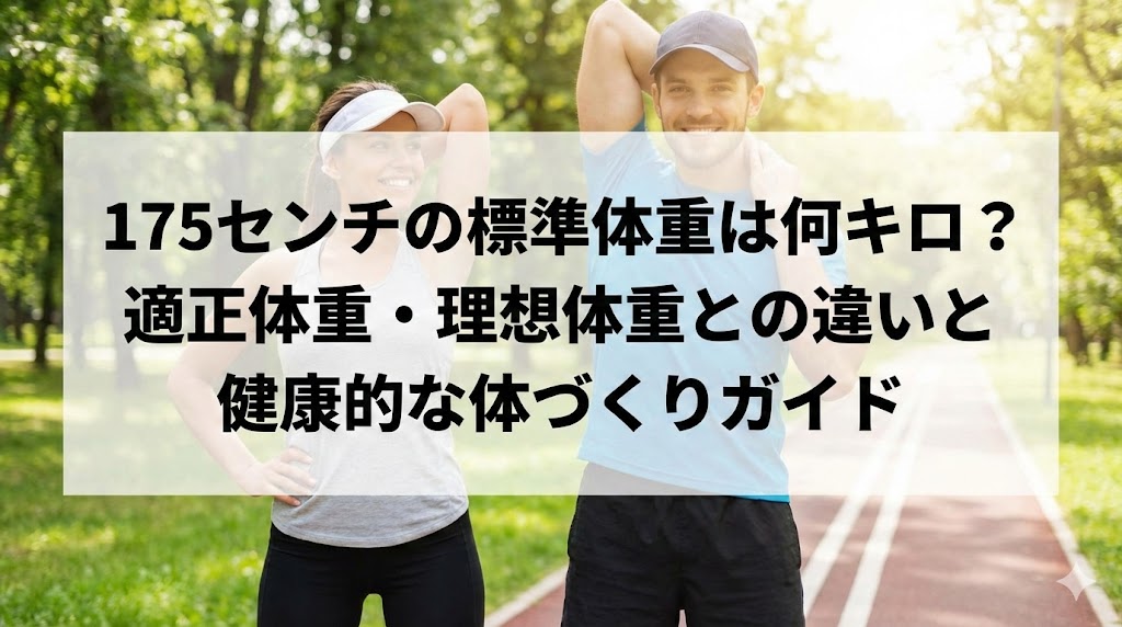 175センチの標準体重は何キロ?適正体重・理想体重との違いと健康的な体づくりガイド