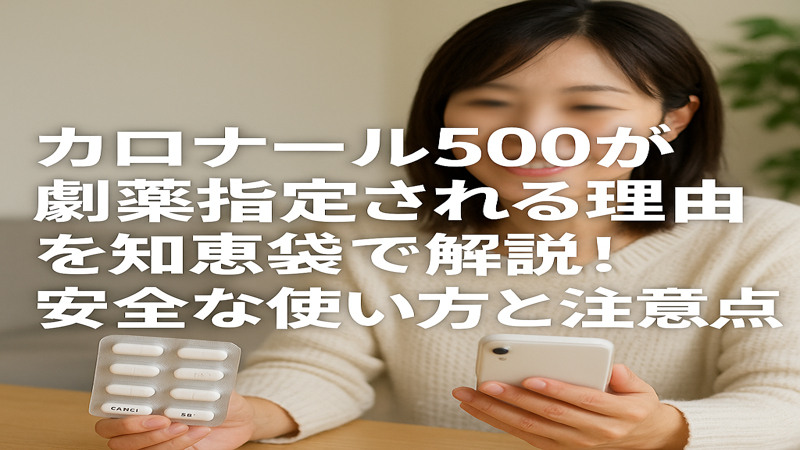 カロナール500が劇薬指定される理由を知恵袋で解説!安全な使い方と注意点