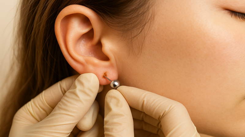 1.ピアスが途中までしか入らない主な原因