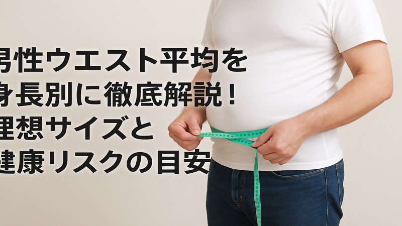 男性ウエスト平均を身長別に徹底解説!理想サイズと健康リスクの目安