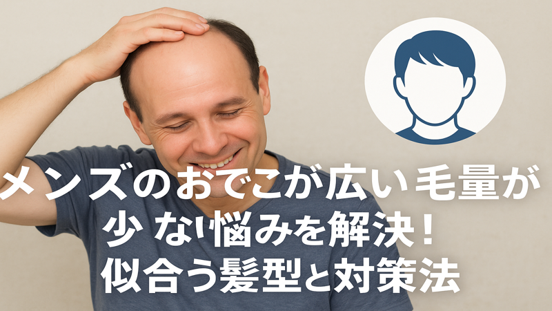 メンズのおでこが広い&毛量が少ない悩みを解決!似合う髪型と対策法