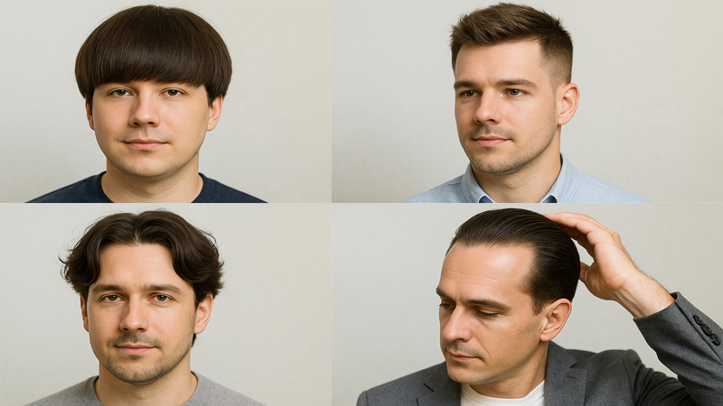 2.おでこが広い&毛量が少ないメンズに似合う髪型