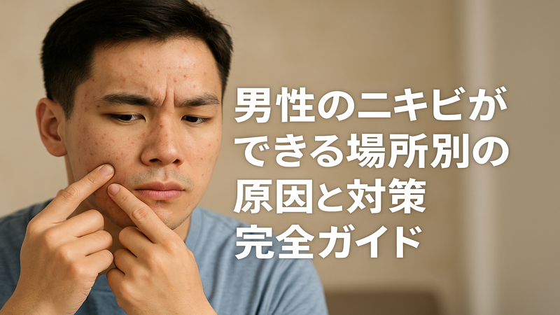 男性のニキビができる場所別の原因と対策完全ガイド