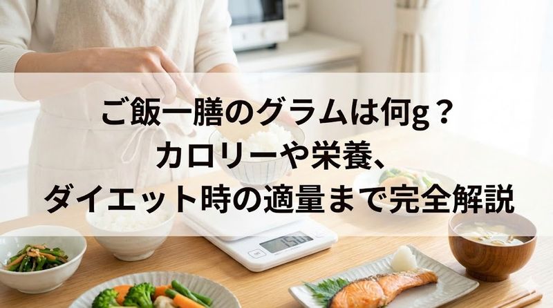 ご飯一膳のグラムは何g?カロリーや栄養、ダイエット時の適量まで完全解説