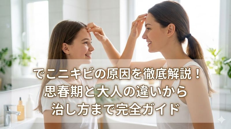 でこニキビの原因を徹底解説！思春期と大人の違いから治し方まで完全ガイド