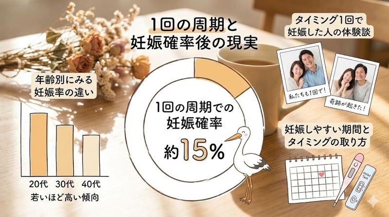 1.タイミング1回で妊娠した人の確率と実態