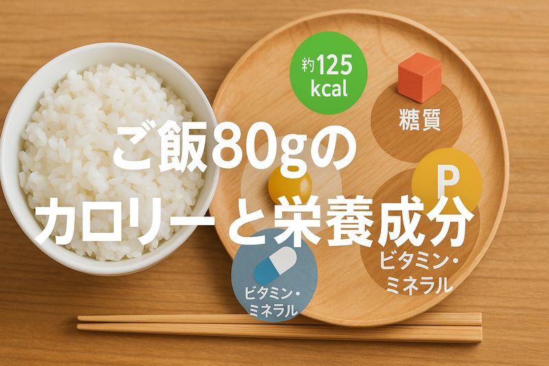 1.ご飯80gのカロリーと栄養成分