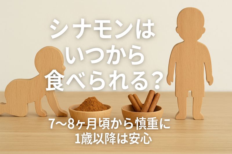 1.シナモンは何歳から食べられる?年齢別の目安