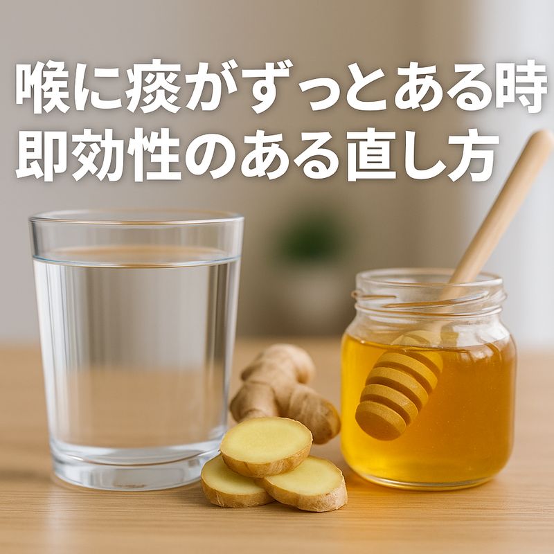 2.喉に痰がずっとある時の即効性のある直し方