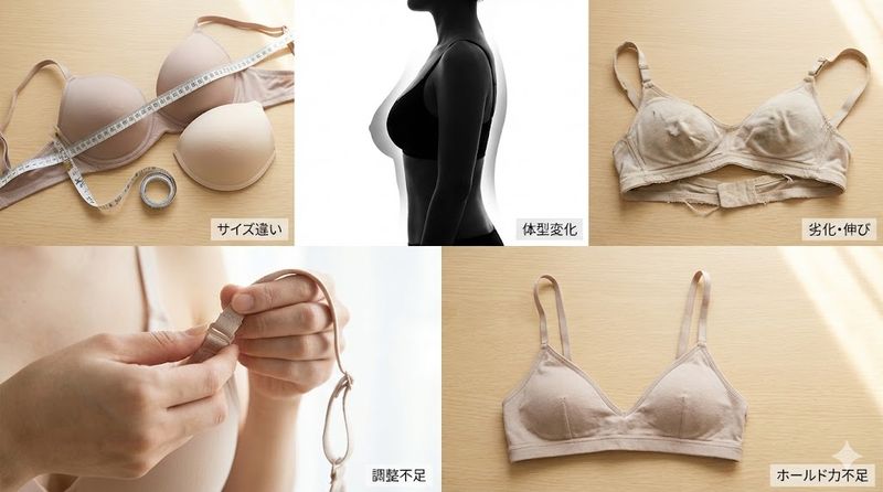 1.ブラジャー 上がってくる主な5つの原因