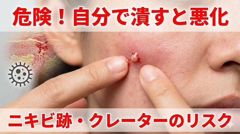 3.ニキビの芯を自分で取るのは危険！その理由