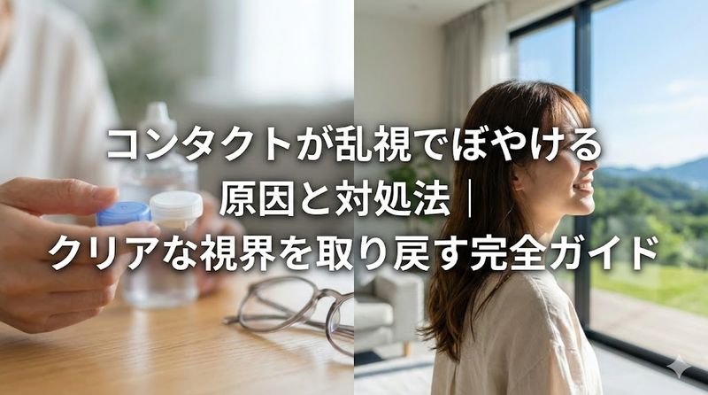 コンタクトが乱視でぼやける原因と対処法｜クリアな視界を取り戻す完全ガイド