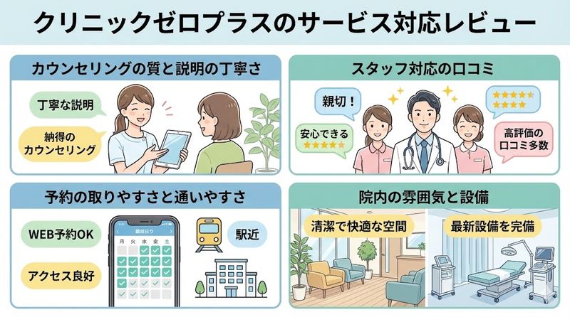 4.クリニックゼロプラスのサービス対応レビュー