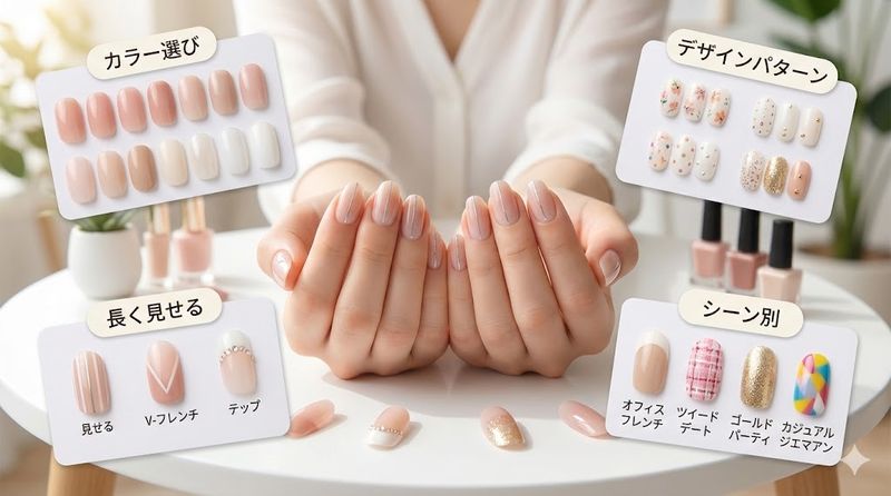 3.爪が短い人におすすめのジェルネイルデザイン