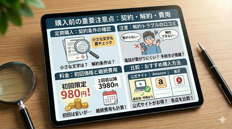 4.購入前に知っておくべき注意点