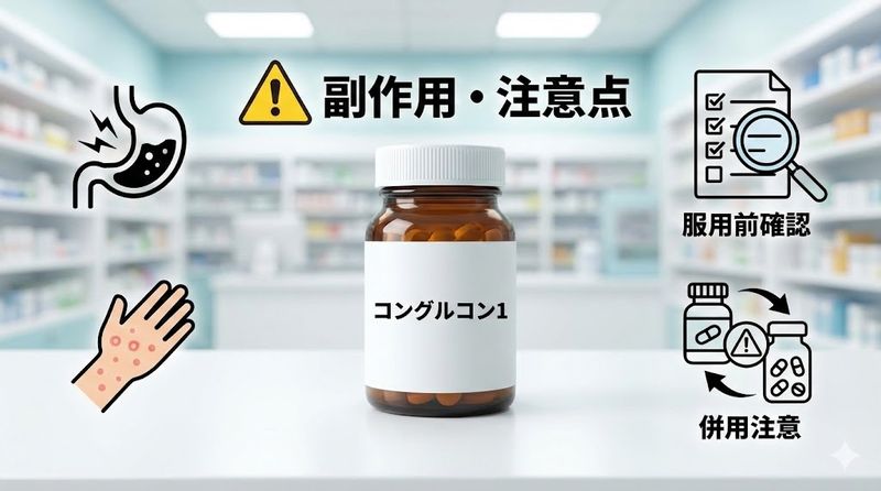 3.コングルコン1の副作用と注意点