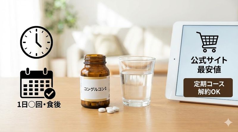 4.コングルコン1の正しい飲み方と購入方法