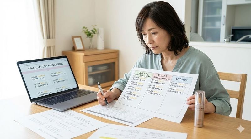 2.ブライトエイジホワイトの50代リアル口コミを徹底調査