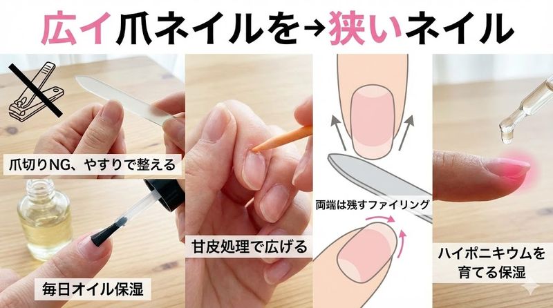 2.自力で横づめを縦爪にする方法