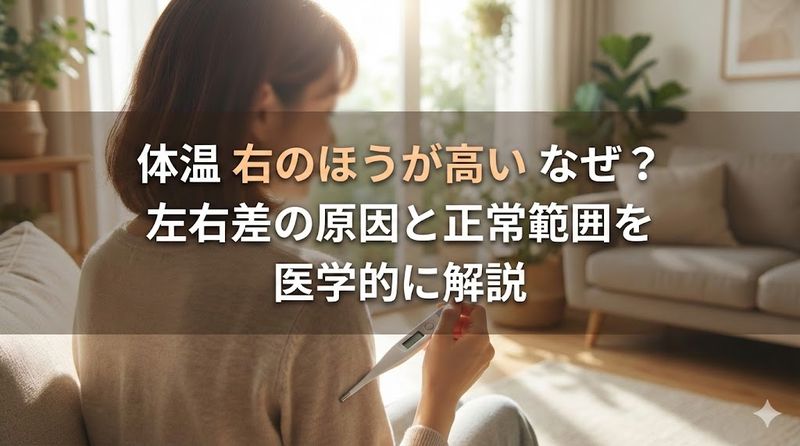 体温 右のほうが高い なぜ?左右差の原因と正常範囲を医学的に解説