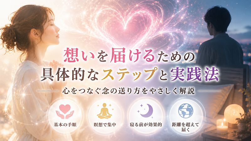2.念を送る方法【具体的なやり方】