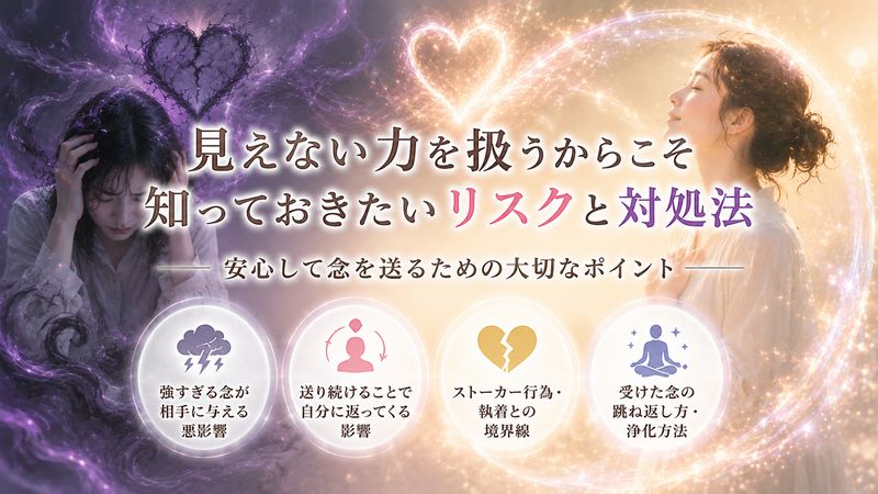4.念を送ることの注意点とリスク【知らないと怖い話】