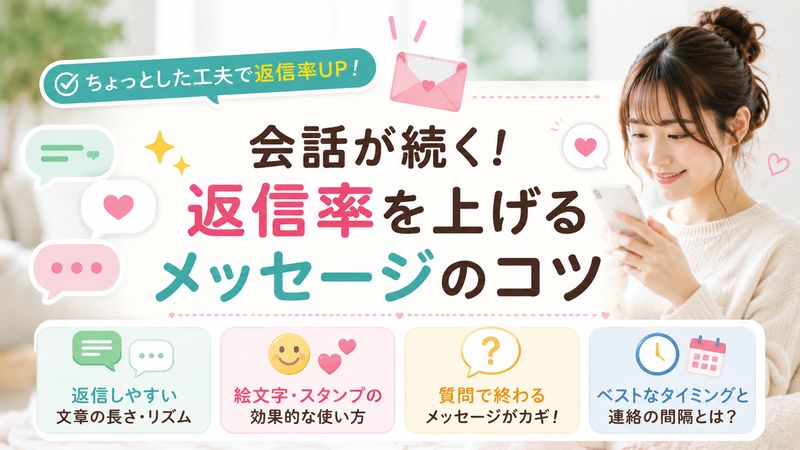2.テキストメッセージで会話が続く!返信率を上げる送り方のコツ