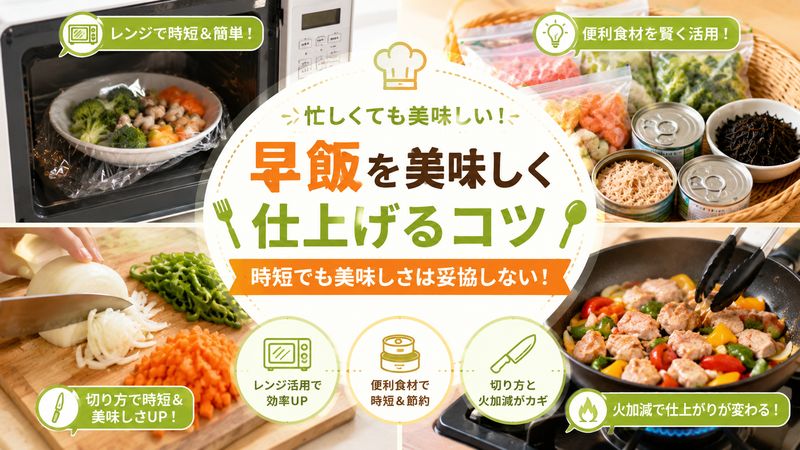 3.早飯を美味しく仕上げる調理テクニック