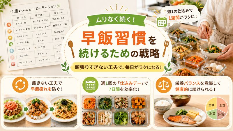 4.早飯習慣を続けるためのオリジナル戦略