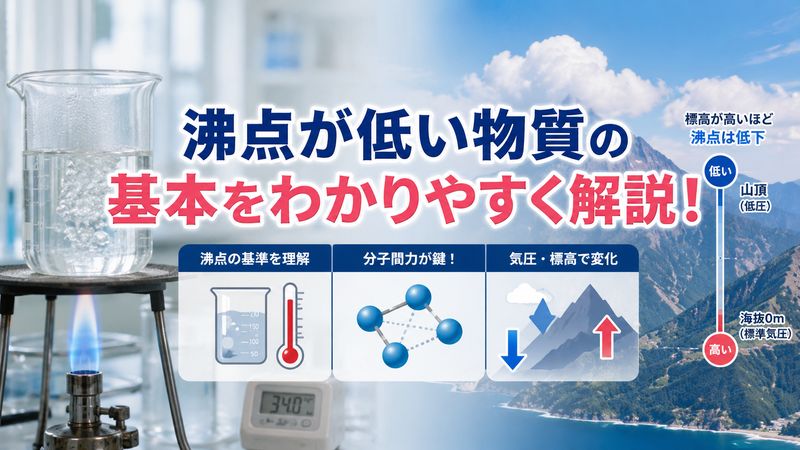 1.沸点が低い物質とは?基本をわかりやすく解説