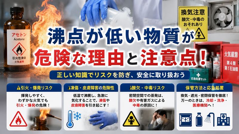 3.沸点が低い物質が危険な理由と取り扱いの注意点