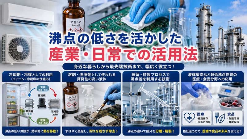 4.沸点の低さを活かした産業・日常での活用法