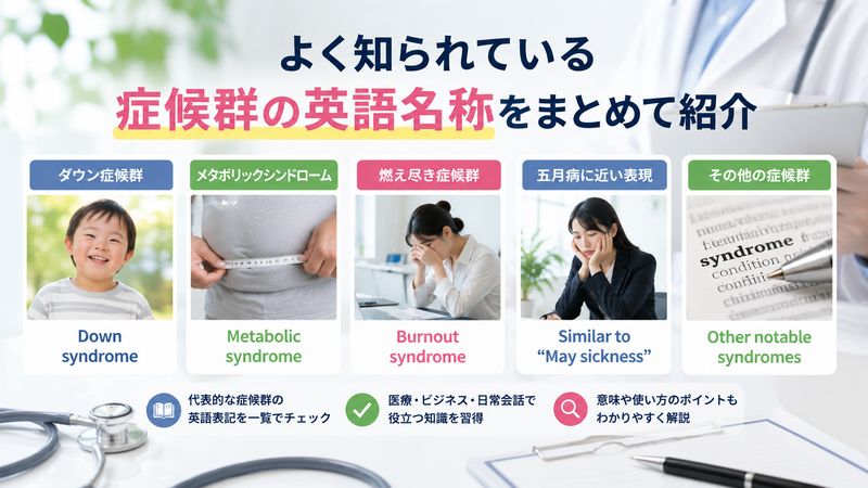 3.有名な症候群の英語名称一覧