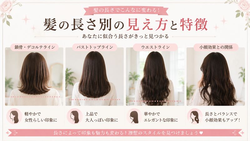 2.髪の長さ別の見え方と特徴