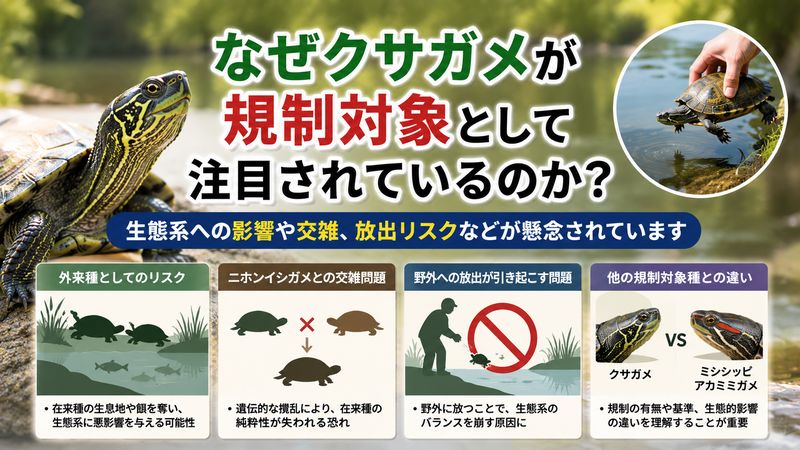 2.クサガメが規制対象として注目される理由