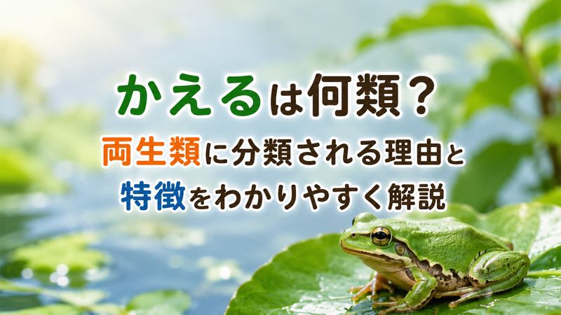 かえるは何類？両生類に分類される理由と特徴をわかりやすく解説