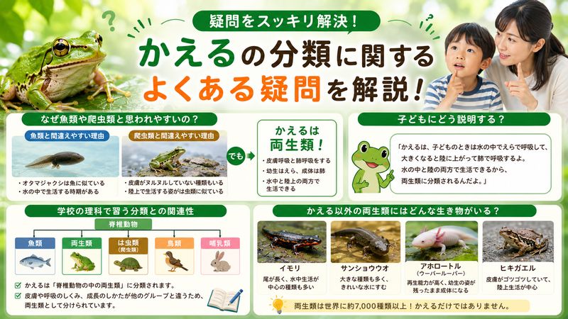 4.かえるの分類に関するよくある疑問