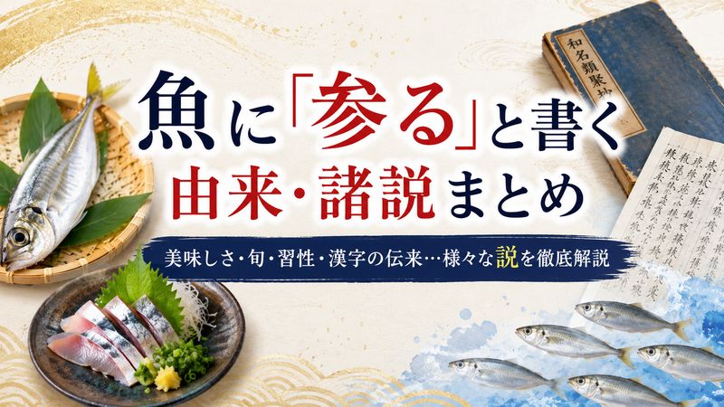 2.魚に「参る」と書く由来・諸説まとめ
