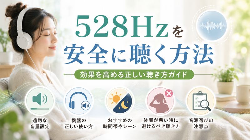 3.528Hzを安全に聴くための具体的な方法