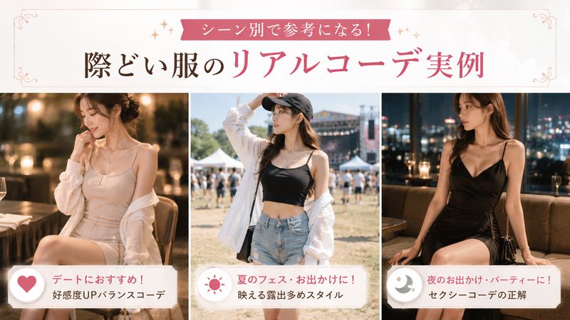 3.シーン別!際どい服のリアルコーデ実例