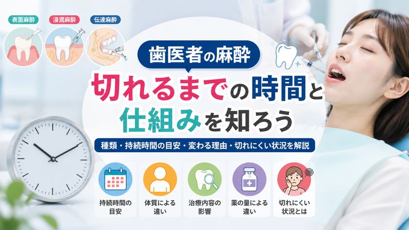1.歯医者の麻酔が切れるまでの時間と仕組みを知ろう