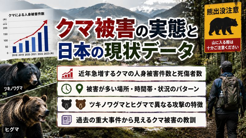 3. クマ被害の実態と日本の現状データ