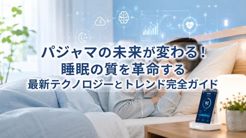 パジャマの未来が変わる！睡眠の質を革命する最新テクノロジーとトレンド完全ガイド