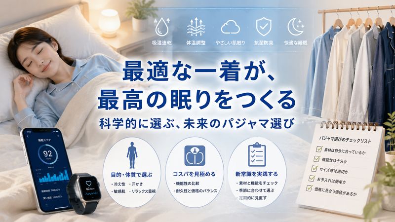 4.睡眠の質を最大化するパジャマの未来的な選び方
