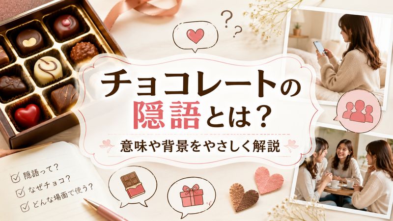 1. チョコレートの隠語とは?基本の意味と背景