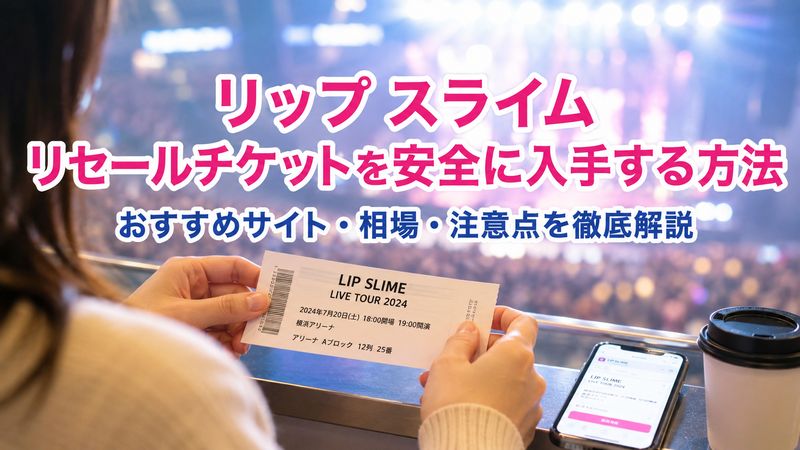 リップ スライム リセールチケットを安全に入手する方法｜おすすめサイト・相場・注意点を徹底解説