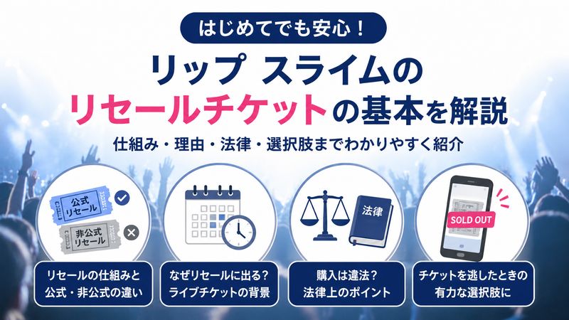 1. リップ スライムのリセールチケットとは?基本を知ろう